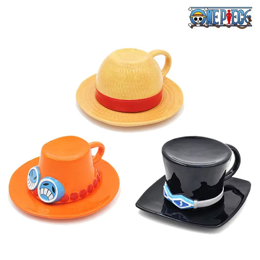 One Piece Hat Mug – Ace, Sabo & Luffy Edition