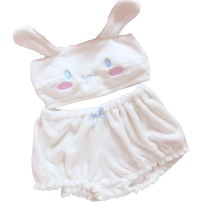 Kuromi, My Melody & Cinnamoroll - Sanrio-Inspired Fluffy Pajama Set