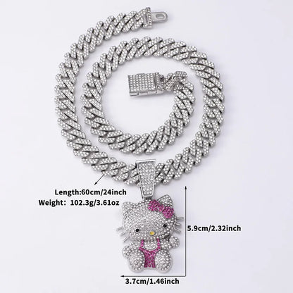 Hello Kitty Iced Out Chain
