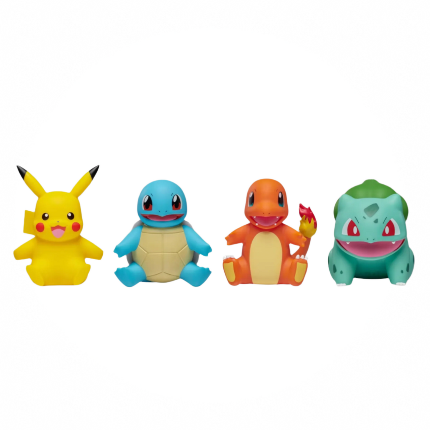 Pokémon Pikachu, Charmander, Bulbasaur, and Squirtle 4'' Action Figure Set - 4pk